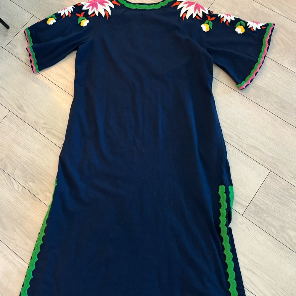 Frances Valentine Blue Floral Maxi Dress - Picture 3 of 3